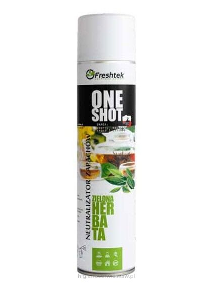 Odświeżacz powietrza ONE SHOT FRESHTEK  600 ml Zielona Herbata
