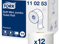 Papier toaletowy mini Jumbo TORK Premium 12 sztuk - 3
