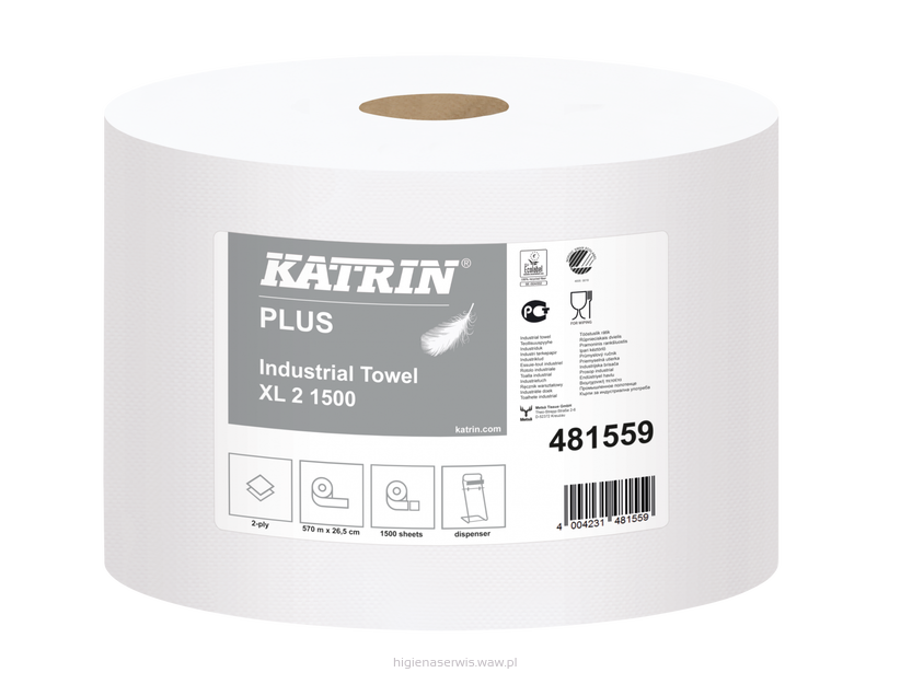 Czyściwo papierowe KATRIN PLUS INDUSTRIAL TOWEL XL 2 sztuki