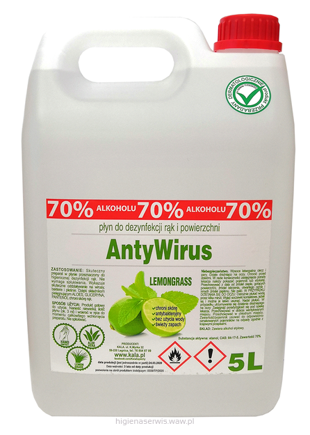 Płyn do dezynfekcji KALA LEMON  5000 ml